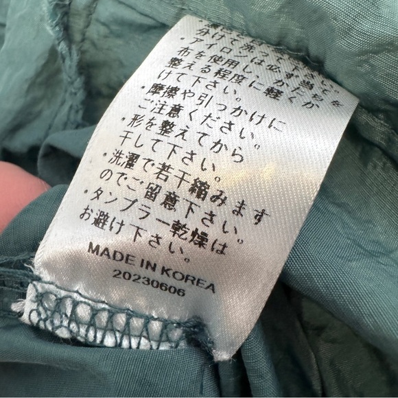 🖤 El Naa Womens S Green Cargo Maxi Skirt Nylon Utility Pockets Y2K Streetwear - Picture 6 of 7